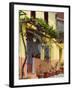 Yellow House, Agiasos, Lesvos, Mytilini, Aegean Islands, Greece-Walter Bibikow-Framed Photographic Print