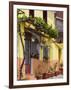 Yellow House, Agiasos, Lesvos, Mytilini, Aegean Islands, Greece-Walter Bibikow-Framed Photographic Print