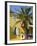 Yellow House and Palm Tree, Villefranche Sur Mer, Cote d'Azur, Provence, France, Europe-John Miller-Framed Photographic Print