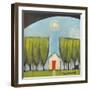 Yellow House Red Door-Tim Nyberg-Framed Giclee Print