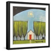 Yellow House Red Door-Tim Nyberg-Framed Giclee Print