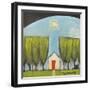 Yellow House Red Door-Tim Nyberg-Framed Giclee Print