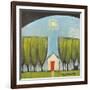 Yellow House Red Door-Tim Nyberg-Framed Giclee Print