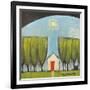 Yellow House Red Door-Tim Nyberg-Framed Giclee Print