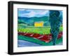 Yellow House, Sonoma, 2017, (oil on canvas)-Richard Fox-Framed Giclee Print