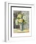 Yellow Hydrangea Gray-Carol Rowan-Framed Art Print