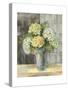 Yellow Hydrangea Gray-Carol Rowan-Stretched Canvas