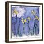 Yellow Iris with Pink Cloud, C.1918-Claude Monet-Framed Giclee Print