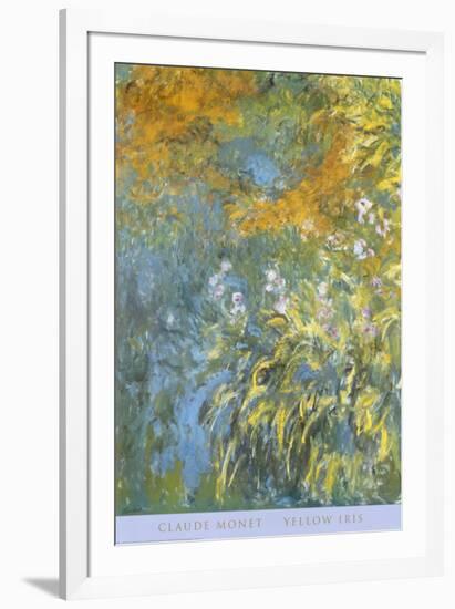 Yellow Iris-Claude Monet-Framed Art Print