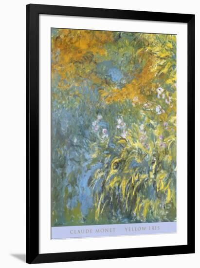 Yellow Iris-Claude Monet-Framed Art Print