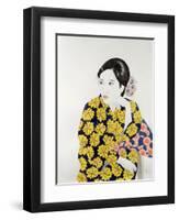 Yellow Kimono, 1996-Alan Byrne-Framed Giclee Print