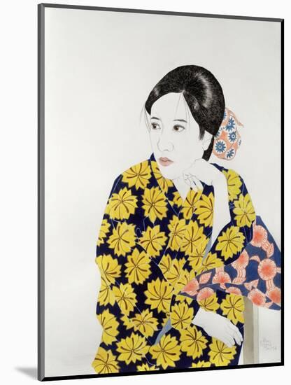 Yellow Kimono, 1996-Alan Byrne-Mounted Giclee Print