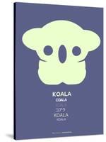 Yellow Koala  Multilingual Poster-NaxArt-Stretched Canvas