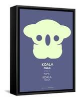 Yellow Koala  Multilingual Poster-NaxArt-Framed Stretched Canvas