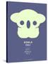 Yellow Koala  Multilingual Poster-NaxArt-Stretched Canvas
