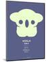 Yellow Koala  Multilingual Poster-NaxArt-Mounted Art Print