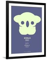 Yellow Koala  Multilingual Poster-NaxArt-Framed Art Print