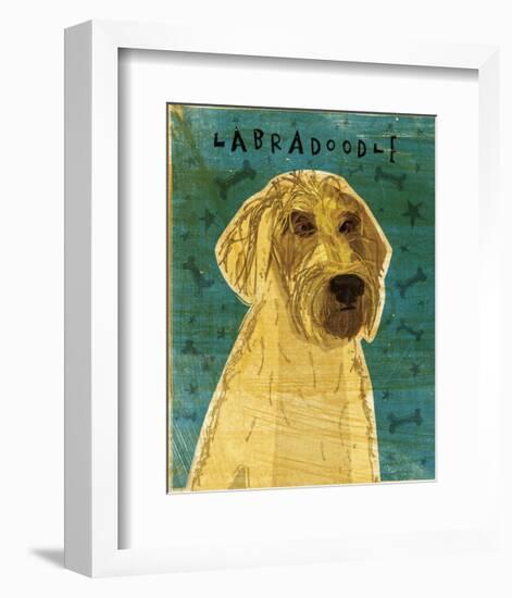 Yellow Labradoodle-John Golden-Framed Giclee Print