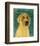 Yellow Labradoodle-John W^ Golden-Framed Art Print