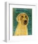 Yellow Labradoodle-John W^ Golden-Framed Art Print