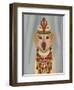 Yellow Labrador and Tiara, Portrait-Fab Funky-Framed Art Print