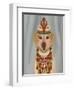 Yellow Labrador and Tiara, Portrait-Fab Funky-Framed Art Print