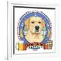 Yellow Labrador Beer Label-Tomoyo Pitcher-Framed Giclee Print