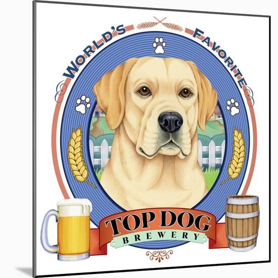 Yellow Labrador Beer Label-Tomoyo Pitcher-Mounted Giclee Print