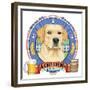 Yellow Labrador Beer Label-Tomoyo Pitcher-Framed Giclee Print