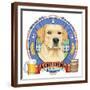 Yellow Labrador Beer Label-Tomoyo Pitcher-Framed Giclee Print