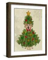 Yellow Labrador, Christmas Tree Costume-Fab Funky-Framed Art Print