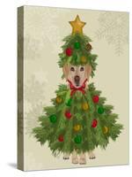 Yellow Labrador, Christmas Tree Costume-Fab Funky-Stretched Canvas