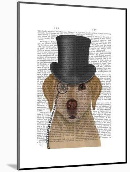 Yellow Labrador, Formal Hound and Hat-Fab Funky-Mounted Art Print