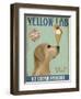 Yellow Labrador Ice Cream-Fab Funky-Framed Art Print