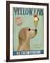 Yellow Labrador Ice Cream-Fab Funky-Framed Art Print