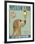 Yellow Labrador Ice Cream-Fab Funky-Framed Art Print