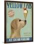 Yellow Labrador Ice Cream-Fab Funky-Framed Art Print