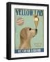 Yellow Labrador Ice Cream-Fab Funky-Framed Art Print