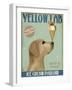 Yellow Labrador Ice Cream-Fab Funky-Framed Art Print