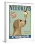 Yellow Labrador Ice Cream-Fab Funky-Framed Art Print