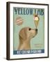 Yellow Labrador Ice Cream-Fab Funky-Framed Art Print