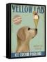 Yellow Labrador Ice Cream-Fab Funky-Framed Stretched Canvas