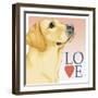 Yellow Labrador Love-Tomoyo Pitcher-Framed Giclee Print