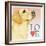 Yellow Labrador Love-Tomoyo Pitcher-Framed Giclee Print