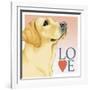 Yellow Labrador Love-Tomoyo Pitcher-Framed Giclee Print