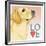 Yellow Labrador Love-Tomoyo Pitcher-Framed Giclee Print