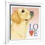 Yellow Labrador Love-Tomoyo Pitcher-Framed Giclee Print