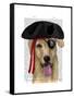 Yellow Labrador Pirate-Fab Funky-Framed Stretched Canvas