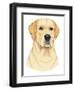 Yellow Labrador Portrait-Tomoyo Pitcher-Framed Premium Giclee Print