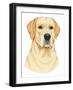 Yellow Labrador Portrait-Tomoyo Pitcher-Framed Giclee Print